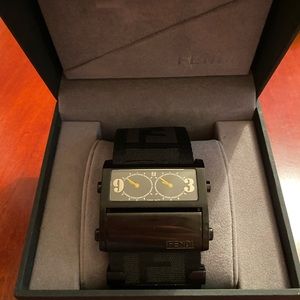Authentic Fendi Canvas Strap Watch